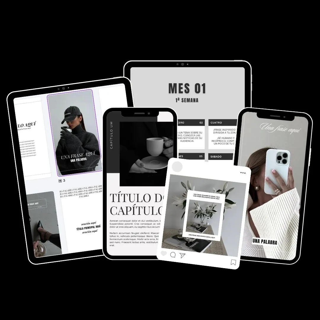 Mockup do estilo Black & White