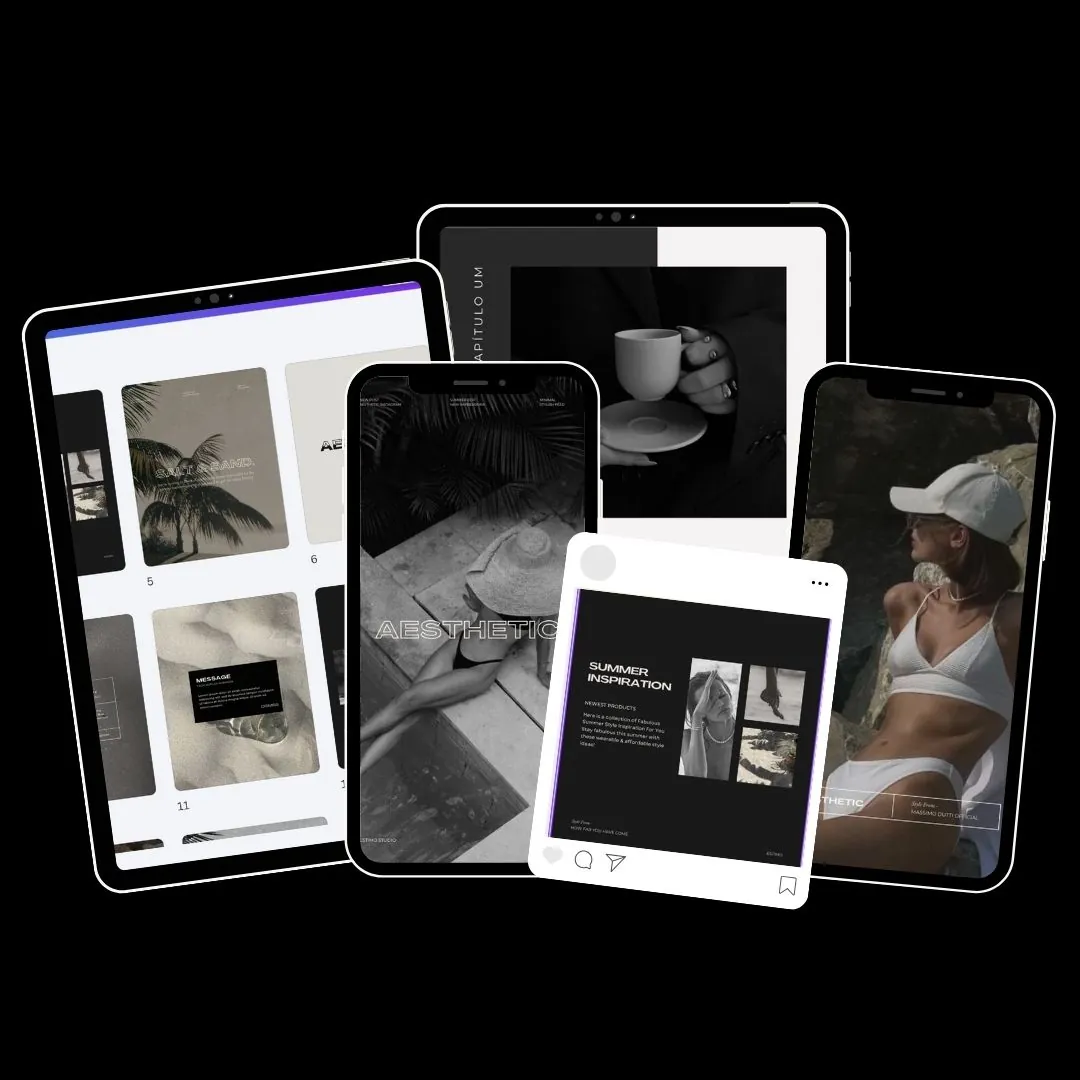 Mockup do estilo Modern Aesthetic